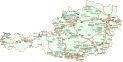 Подробная карта Австрии